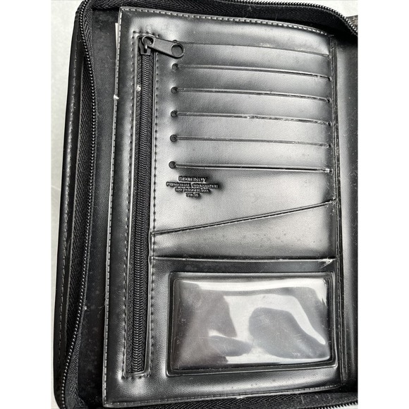 Day Runner Regency Planner Zip Around + Full Wallet Black 1999 Inserts Vintage - Picture 6 of 13